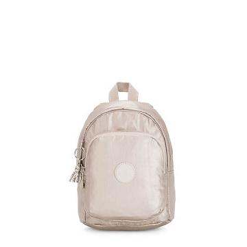 Kipling Delia Compact Metallic Convertible Rygsække Beige | DK 1558MQ